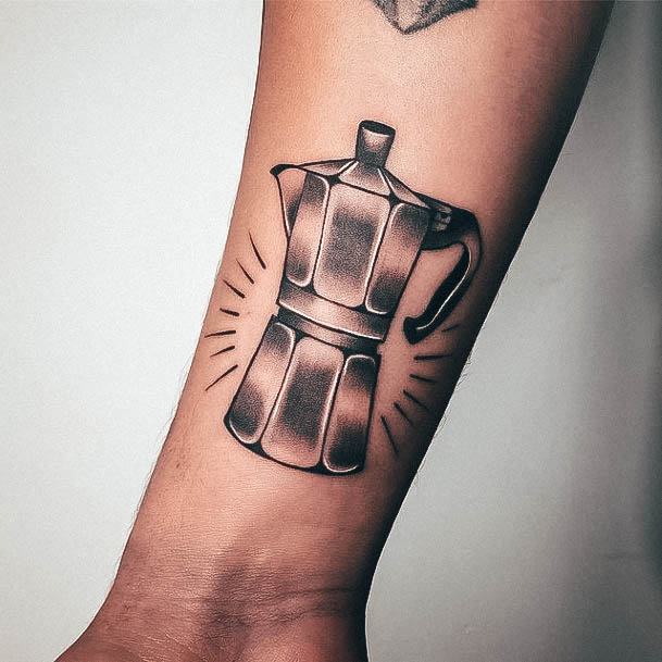 Girly Coffee Pot Tattoo Ideas