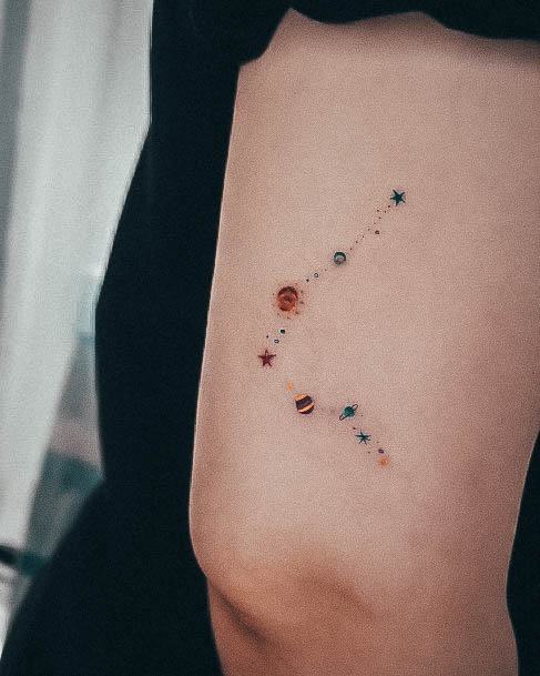 Girly Constellation Tattoo Ideas