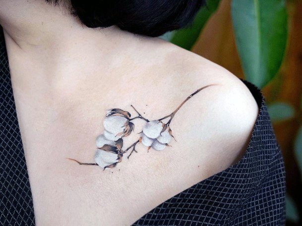 Girly Cotton Tattoo Ideas