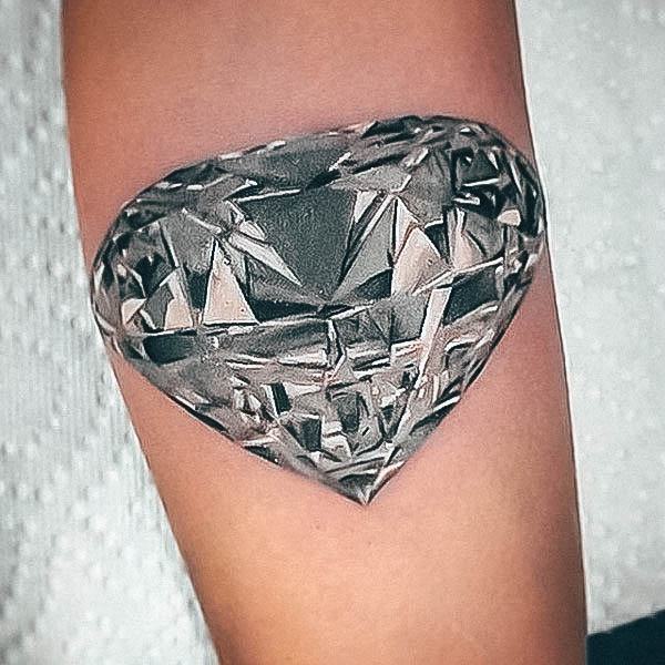 Girly Diamond Tattoo Ideas