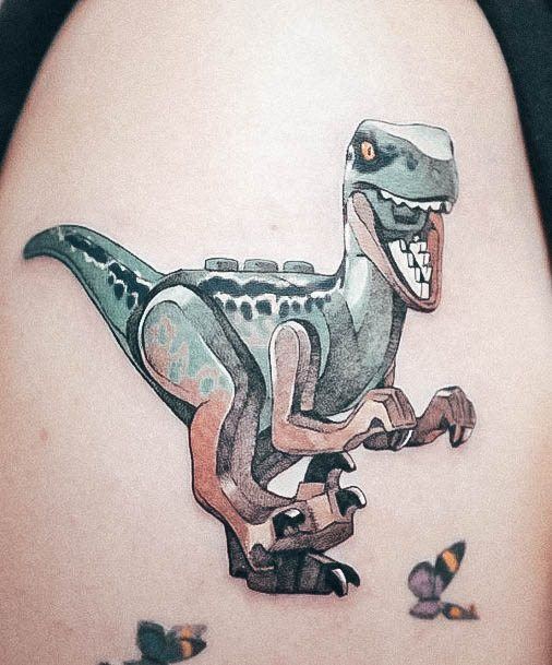 Girly Dinosaur Tattoo Ideas