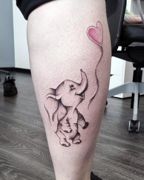 Girly Dumbo Tattoo Ideas