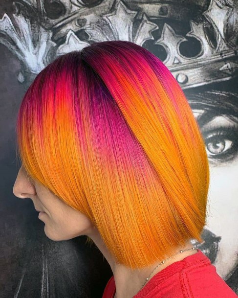 Girly Dye Colors Hairstyle Ideas