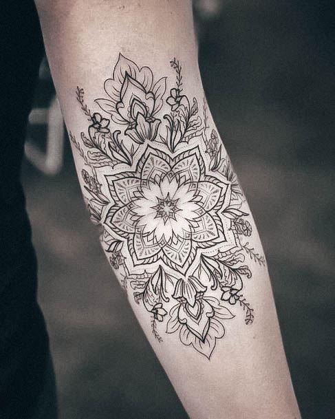 Girly Elbow Tattoo Ideas