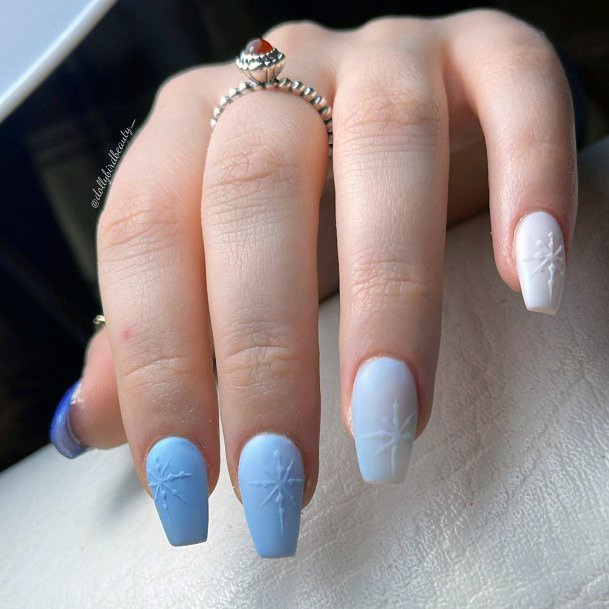 Girly Embossed Nails Ideas