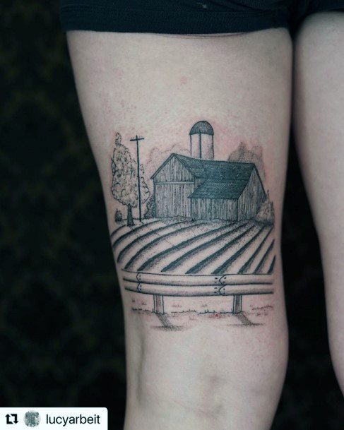 Girly Farm Tattoo Ideas