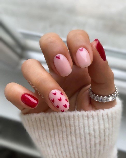 Girly February Nail Ideas