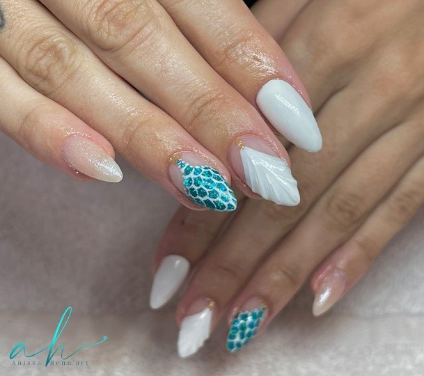 Girly Fish Nail Ideas