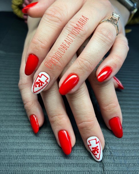 Girly Football Nail Ideas