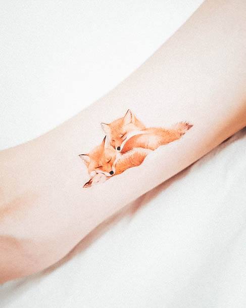 Girly Fox Tattoo Ideas