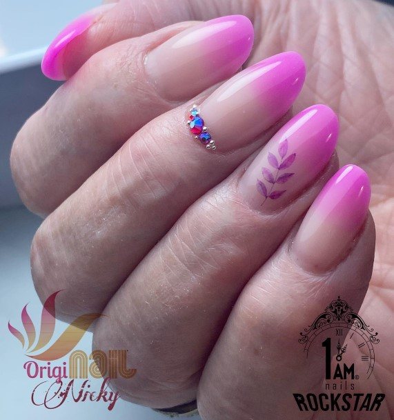 Girly Fuchsia Nail Ideas