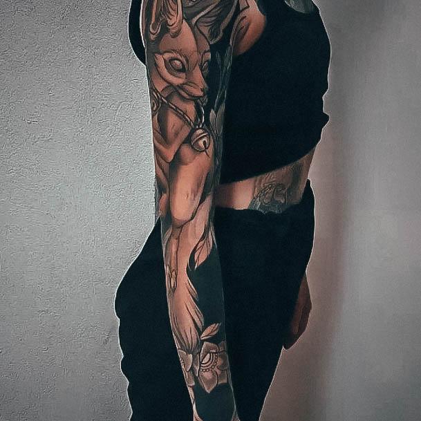 Girly Full Sleeve Tattoo Ideas