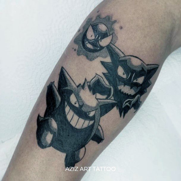 Girly Gengar Designs For Tattoos