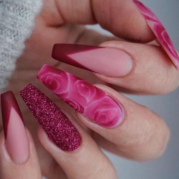 Girly Glitter Nail Ideas