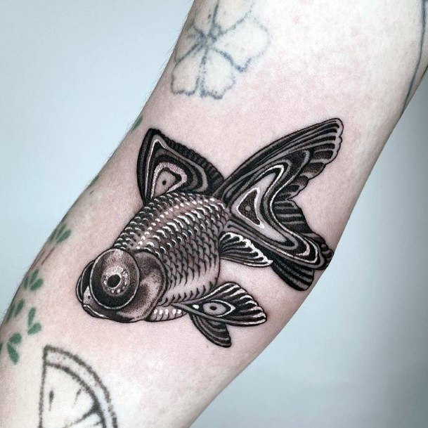 Girly Goldfish Tattoo Ideas