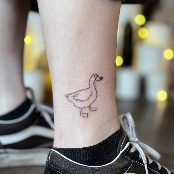 Girly Goose Tattoo Ideas