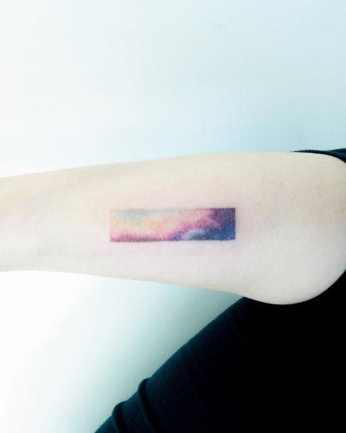 Girly Gradient Tattoo Ideas