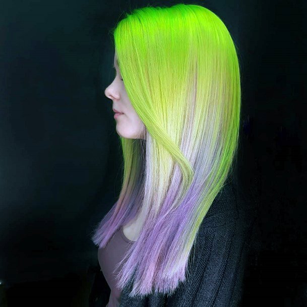 Girly Green Hairstyle Ideas