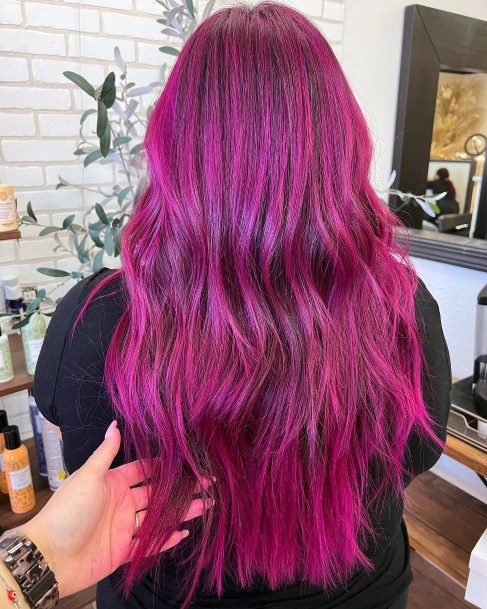 Girly Hot Pink Ideas For Hairstyless