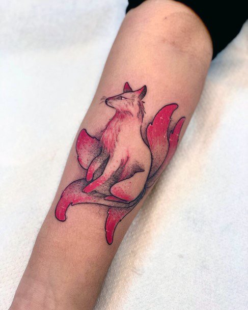 Girly Kitsune Tattoo Ideas