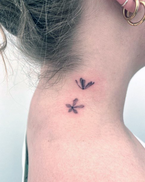 Girly Leaf Tattoo Ideas