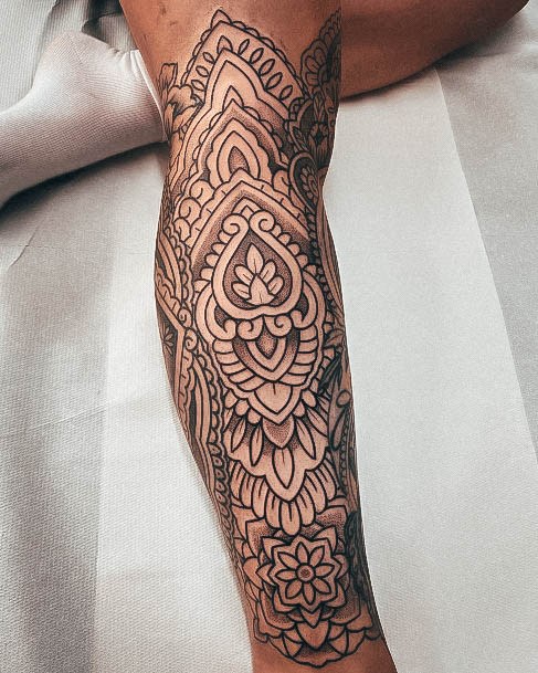 Girly Leg Sleeve Tattoo Ideas