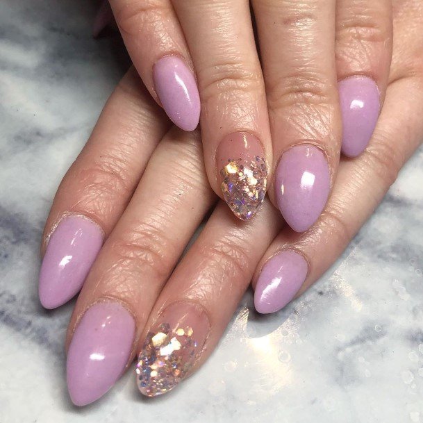 Girly Lilac Nail Ideas