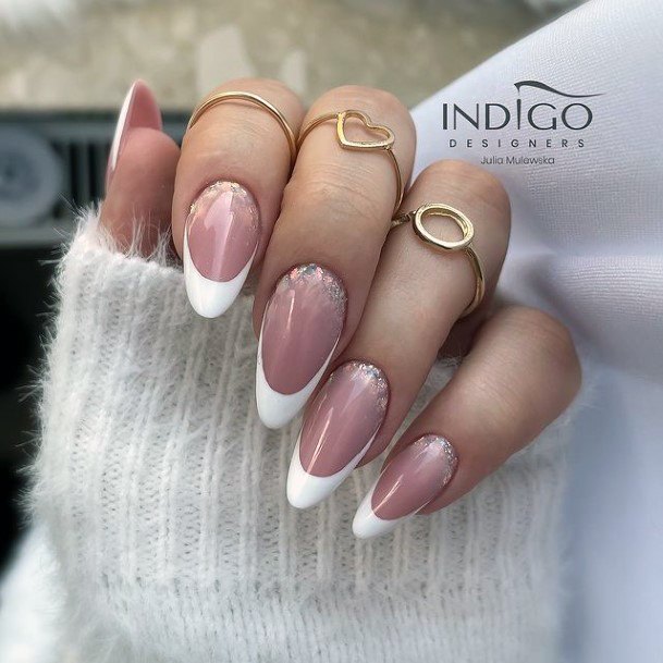 Girly Long French Nails Ideas