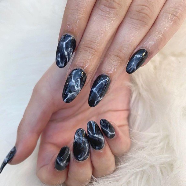 Girly Marble Nail Ideas