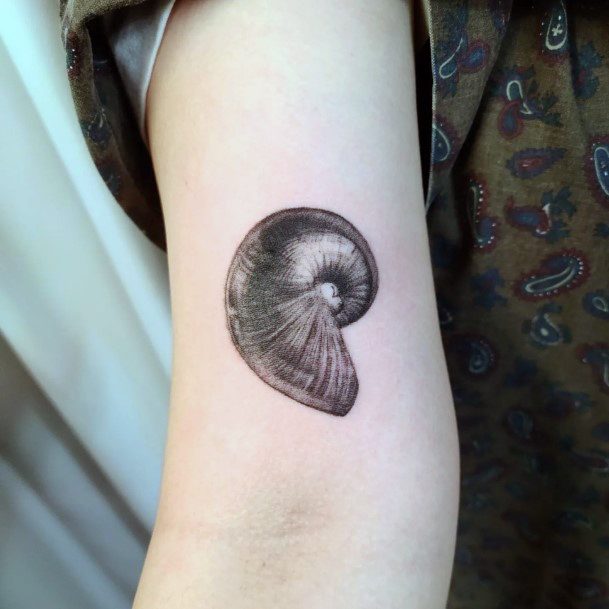 Girly Nautilus Tattoo Ideas