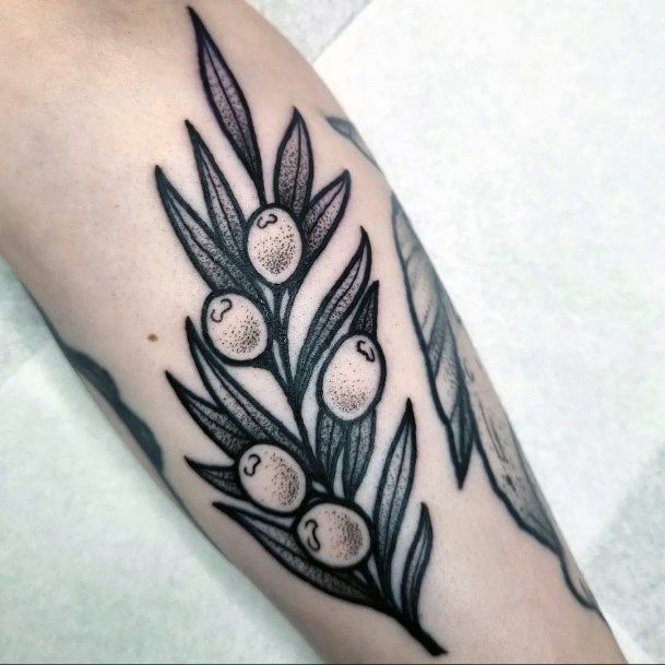 Girly Olive Branch Tattoo Ideas