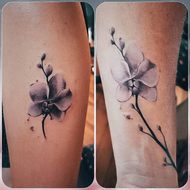 Girly Orchid Tattoo Ideas