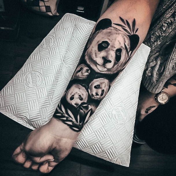 Girly Panda Tattoo Ideas