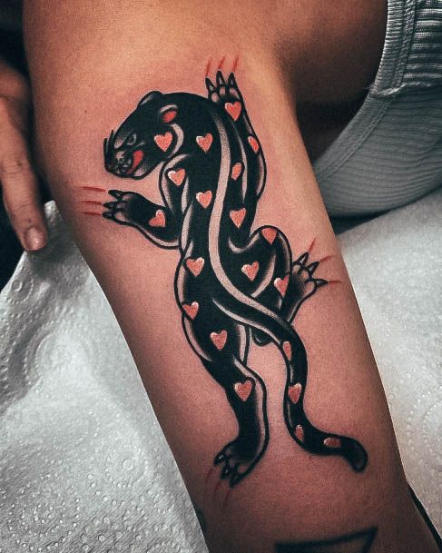 Girly Panther Tattoo Ideas