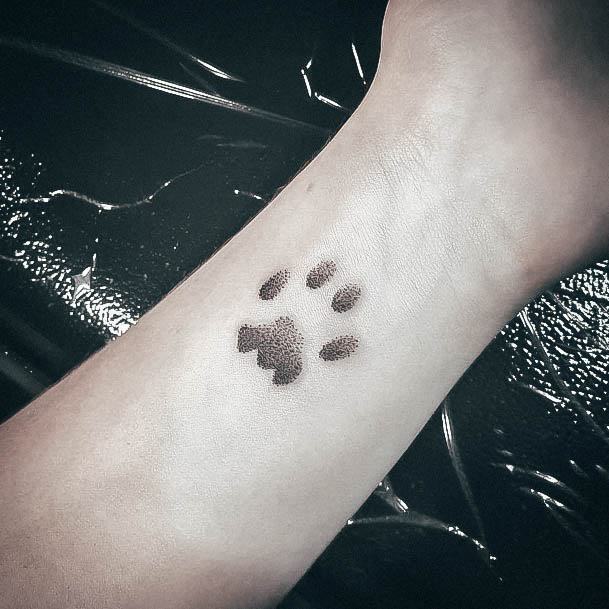 Girly Pet Paw Print Tattoo Ideas