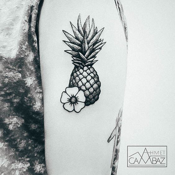 Girly Pineapple Tattoo Ideas