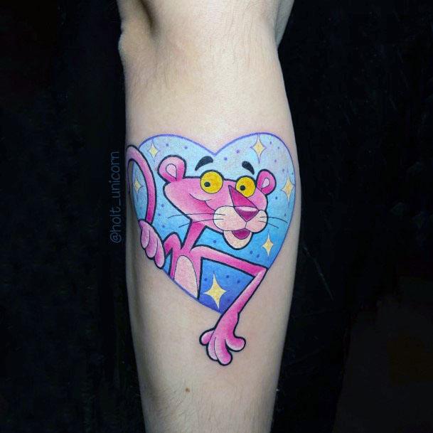 Girly Pink Panther Tattoo Ideas