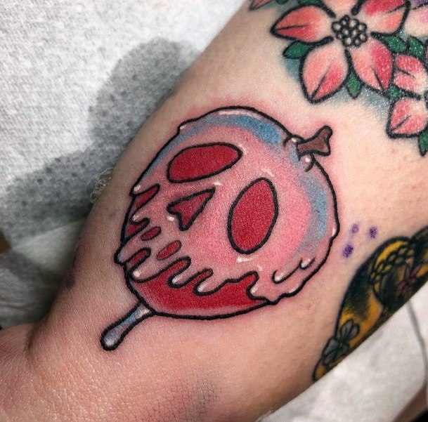 Girly Poison Apple Tattoo Ideas