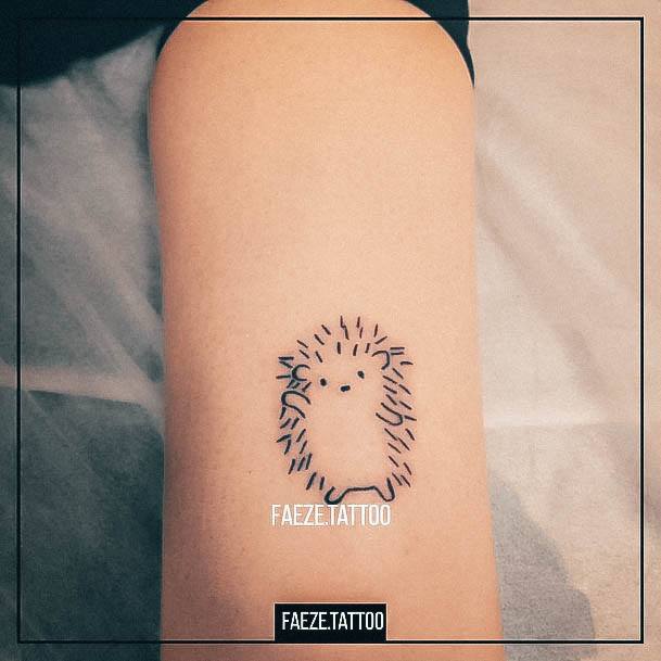 Girly Porcupine Tattoo Ideas