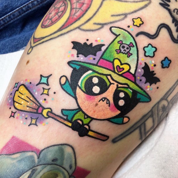 Girly Powerpuff Girls Buttercup Tattoo Ideas