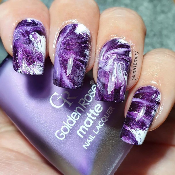 Girly Purple Nail Ideas