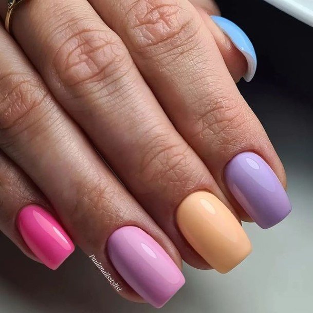 Girly Purple Summer Nail Ideas