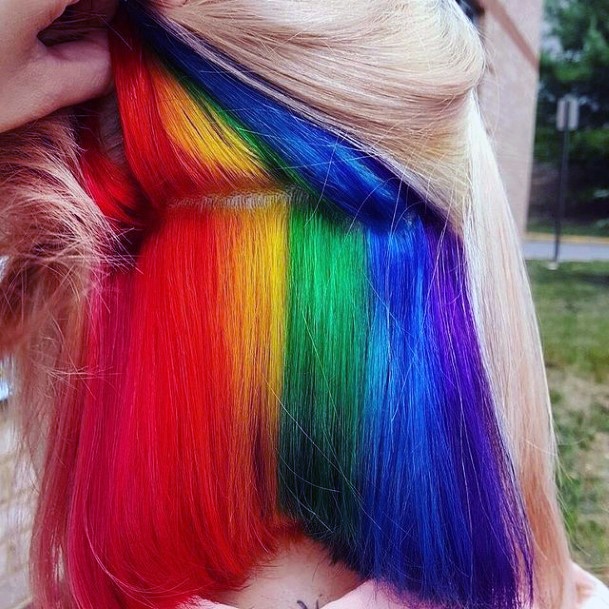 Girly Rainbow Ideas For Hairstyless