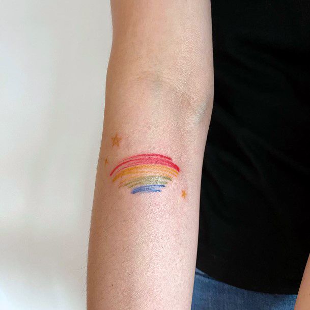 Girly Rainbow Tattoo Ideas