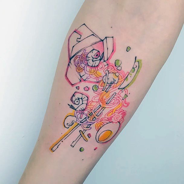 Girly Ramen Designs For Tattoos