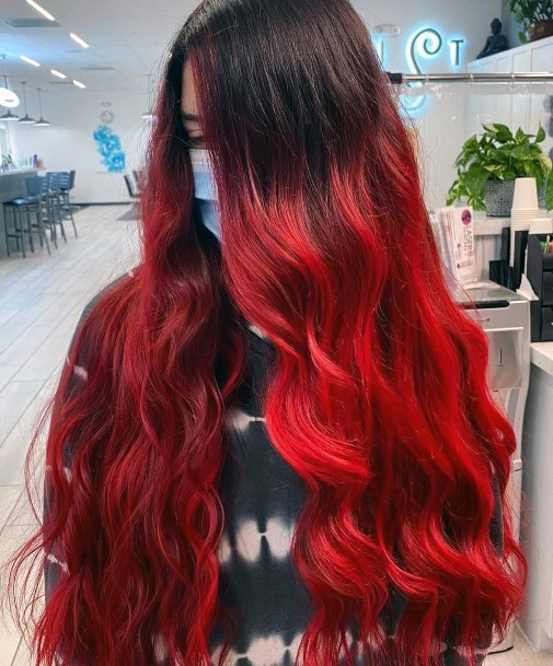 Girly Red Hairstyle Ideas