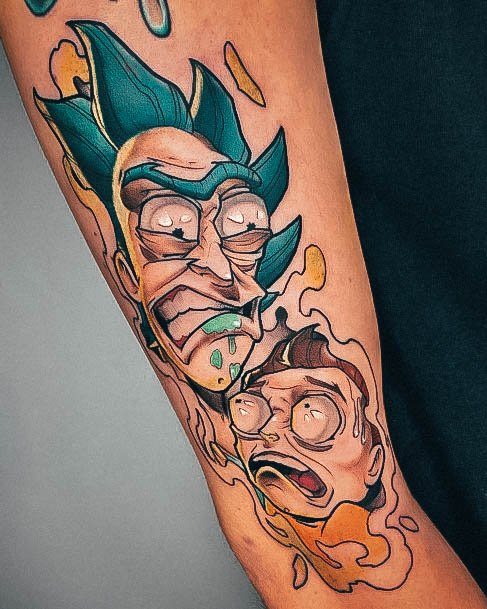 Girly Rick And Morty Tattoo Ideas