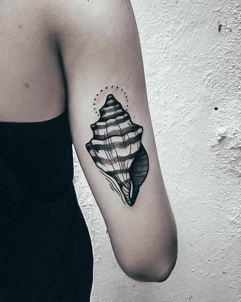 Girly Seashell Tattoo Ideas