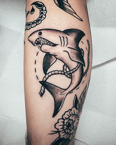 Girly Shark Tattoo Ideas