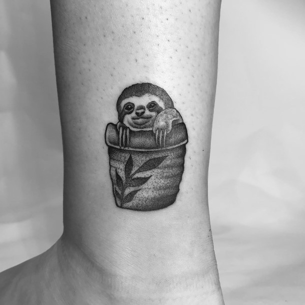 Girly Sloth Tattoo Ideas